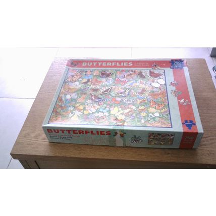 BUTTERFLIES by David Buckle Jigsaw Puzzle (750 Piece) Padblocks Ltd