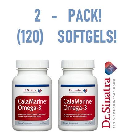BUNDLE! (120) Dr. Sinatra's CalaMarine Omega-3 Softgels - Clinical Grade