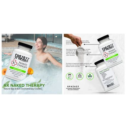 BUNDLE! (3) Bottles Spazazz RX Naked Therapy Crystals 57oz! FREE Ship!