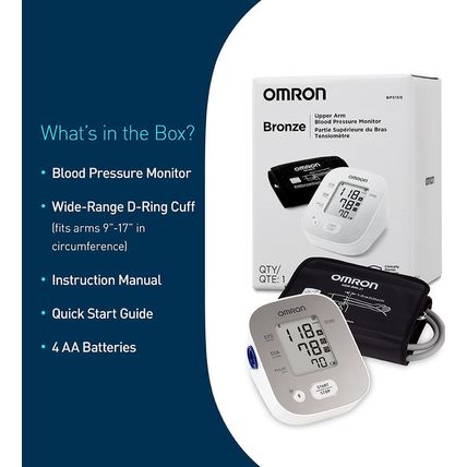 OMRON Bronze Upper Arm Blood Pressure Monitor, Clinically Validated, Medical Gra