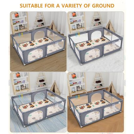 Baby Playpen with Mat, Large Baby Play Yard for Toddler, Bpa-Free, Non-Toxic, Sa