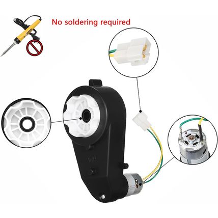 24V Kids Ride on Car Gearbox 24V 40000RPM Motor 2Pcs Electric Motor Gearbox Moto