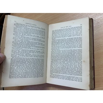 RARE* 1886 CHARLES DICKENS BARNABY RUDGE FICTION ILLUSTRATED HARDBACK BOOK (P4)