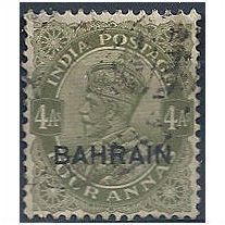 Bahrain 1934 SG19 4a Sage-Green Fine.Used