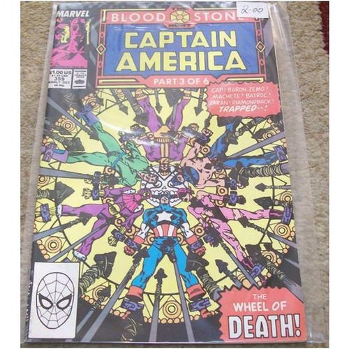 Captain America (1968 1st Series) # 359.....1ST APP CROSSBONES....October 1989