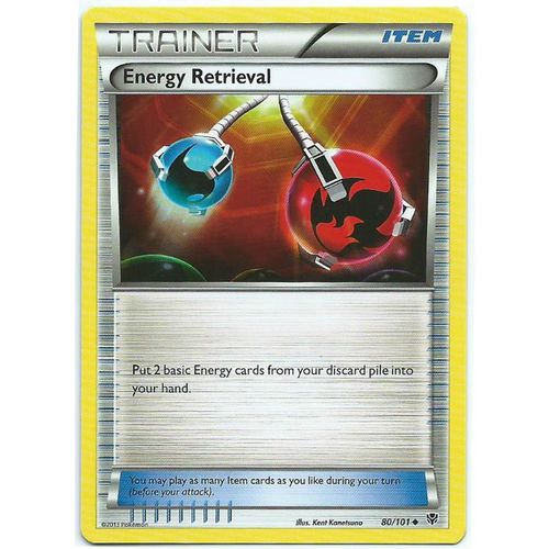 Pokemon Black & White Plasma Blast - #80/101 - Energy Retrieval