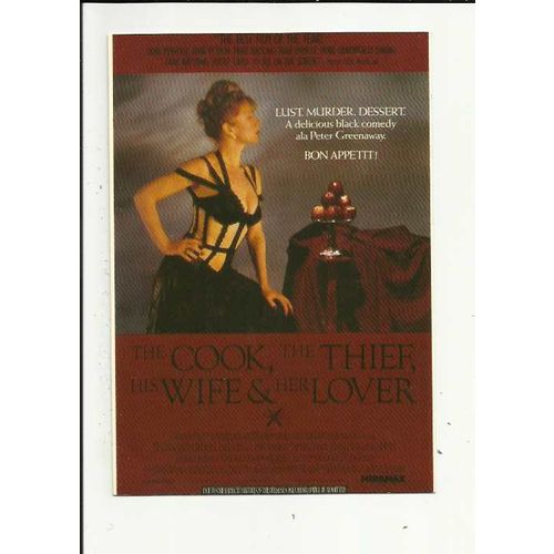 THE COOK THE THIEF THE WIFE & HER LOVER Poster Art Postcard (FA 297)