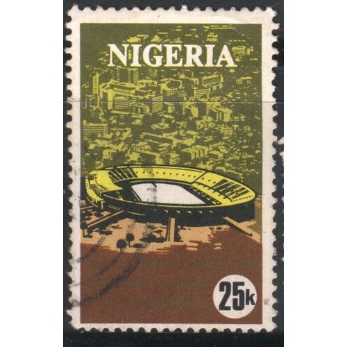 Nigeria 1973 - SG310 - 25k multi - National Stadium - used