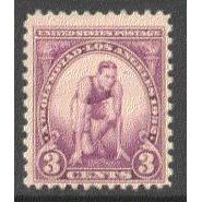 718 3c Runner Average Plus MNH Q0338