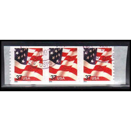 Used 3632 37c U.S. Flag Fine CNP+1 Left 7777 PA3899