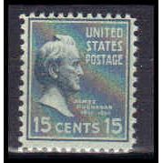 820 15c James Buchanan Just Clears MNH B0720