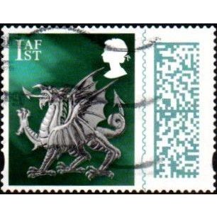 2022 Wales Regional. 1st Value. QR Code. From Counter Sheet. Fine Used Off Paper