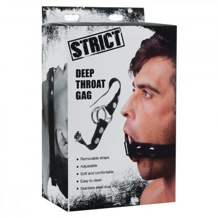 The Deep Throat Ball Gag Strict Faux Leather BDSM BDS&M S&M Bondage Strict Slave