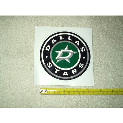 dallas stars nhl hockey full color 4.35" round sticker decal