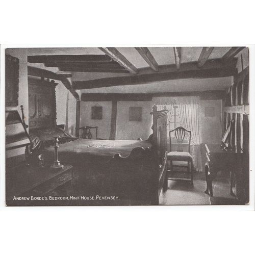 Pevensey Mint House Andrew Borde's Bedroom East Sussex Postcard P11