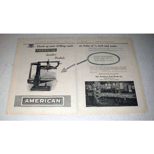 1922 American Sensitive Radial Machine Ad