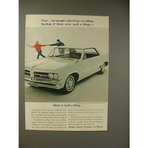1964 Pontiac LeMans Hardtop Car Ad - People Who'd Buy
