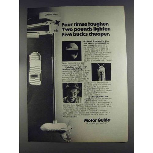 1980 Motor-Guide III Fishing Motor Ad - Tougher