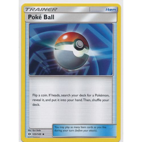 Pokemon Sun & Moon 125/149 Poke Ball