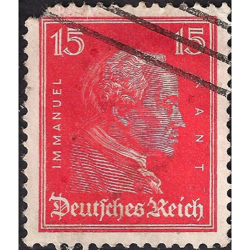 GERMANY, EMPIRE, Immanuel Kant, orange 1926, 15Pfennig
