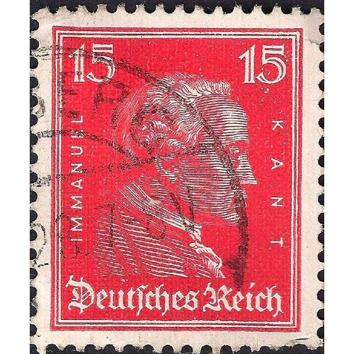 GERMANY, EMPIRE, Immanuel Kant, orange 1926, 15Pfennig, #3
