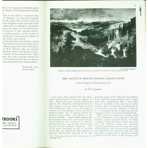 The Ascent of Mount Hayden, Grand Teton: 1872. Langford..1->29 lots of 10 copies