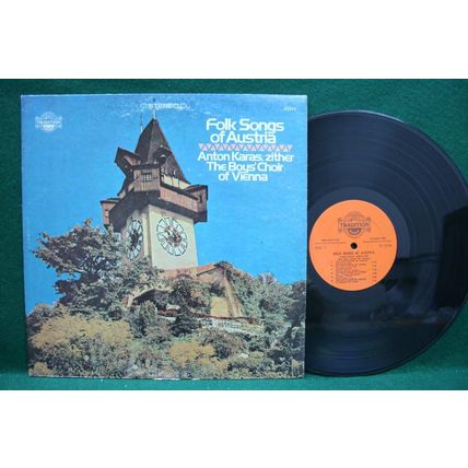 Anton Karas, Zither/Vienna Boys Choir - Folk Songs of Austria - TR 2104 - VG+