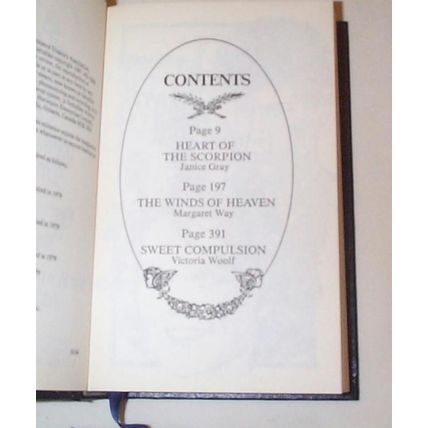 Romance Treasury - - 1987 - 3n1 Leatherette Hardcover - Gray, Way, Woolf