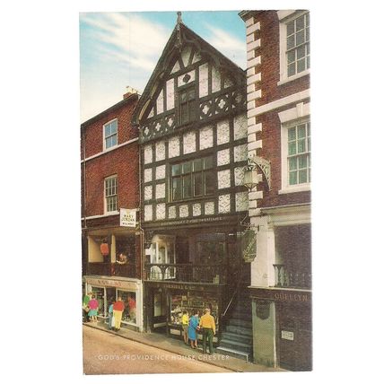GOD'S PROVIDENCE HOUSE, CHESTER CHESHIRE unused vintage postcard J. Salmon (a =