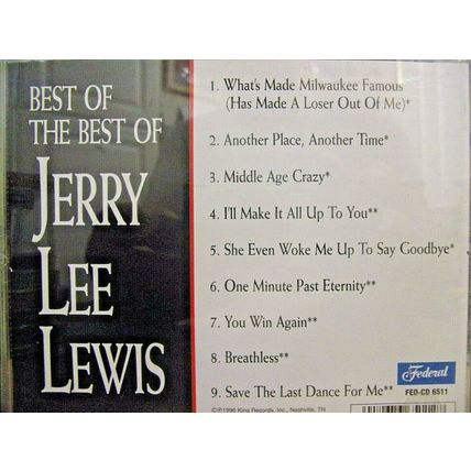 Jerry Lee Lewis-Best Of The Best-CD-1996-Very Good+