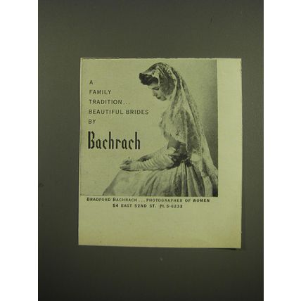 1949 Bradford Bachrach Photographer Ad - Beautiful Brides