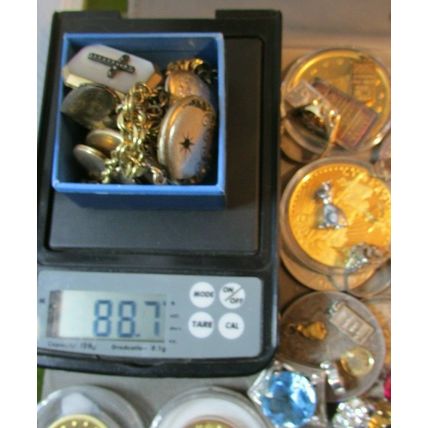 RARE 1800's Gold Victorian Heart Locket Charm bracelet 18 Lockets 88.7 grams