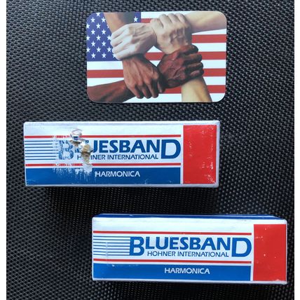 2 NEW Bluesband Hohner International Harmonia Blues Band Harmonica Key of C.