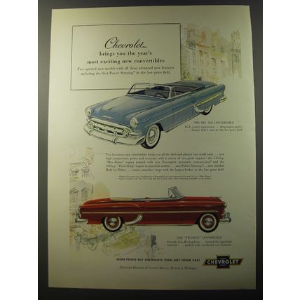 1953 Chevrolet Bel Air and Two-Ten Convertibles Advertisement