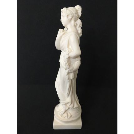 Persephone Goddess Of The Underworld Hand Made Alabaster Figurine 6” Inch