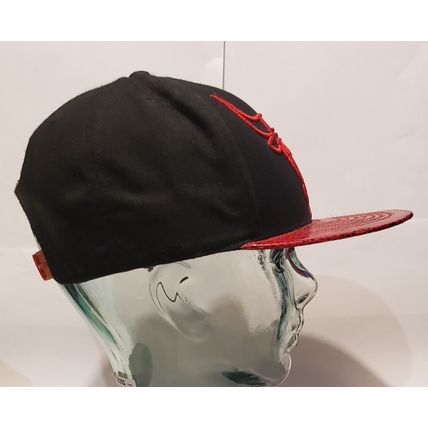 47 BRAND CHICAGO BULLS WINDY CITY NBA SKATER HAT CAP W/ FAUX SKIN BILL SNAP BACK