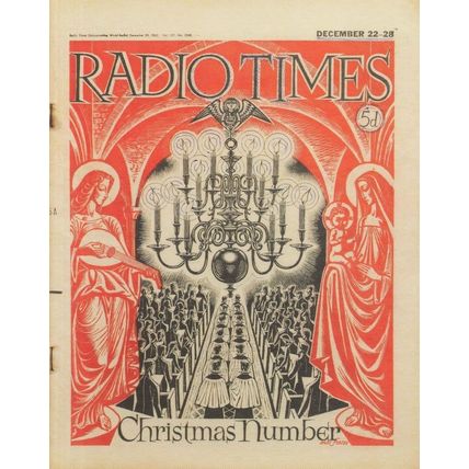 Eric Fraser Christmas Number 36 BBC 1962 Magazine Postcard