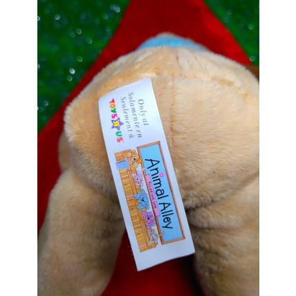 8" Animal Alley Beige Soft Plush MOOSE with scarf Toys R Us Christmas Winter