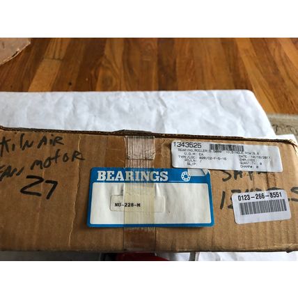 new SKF NU-228-M Roller Bearing SKF PPL W24,2NU28,NU225 GERMANY,SKF NU 228 M ,BT