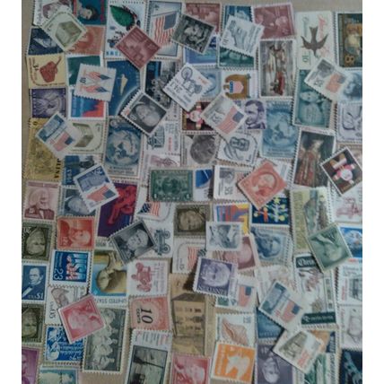 100 USA America Unused Mint Stamps Over 70 Years Old! Low Price