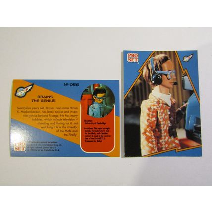 56. Brains The Genius - Thunderbirds IR 1992 PRO SET Trade Card.