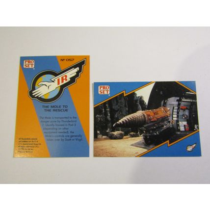 57. The Mole to the Rescue - Thunderbirds IR 1992 PRO SET Trade Card.