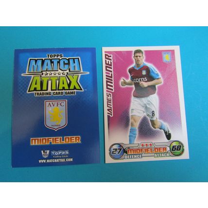 James Milner - Aston Villa - Match Attax 2008/09 Football Card