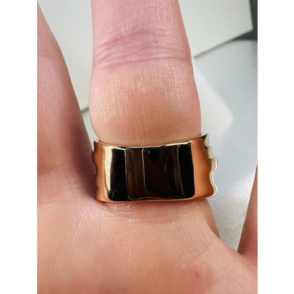 Ring Bomb Party Sz8 RBP Colorless Gem Clusters Rose Gold P Band Costume Jewelry
