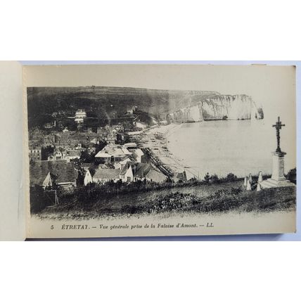 Postcards Etretat, Normandy, France. Book of 12. Unposted
