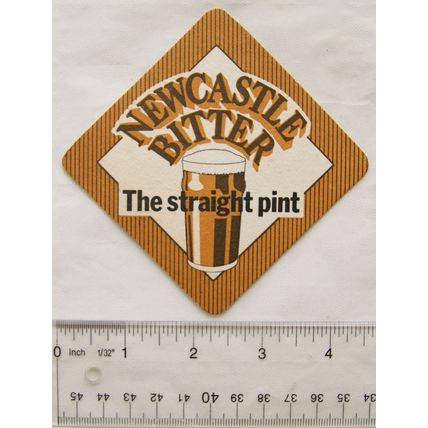 vintage Beer Mat - Newcastle Bitter - The Straight Pint
