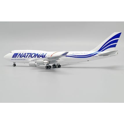 B747-400(BCF) NATIONAL AIRLINES REG: N702CA WITH ANTENNA - JCWINGS JC4975 1/400