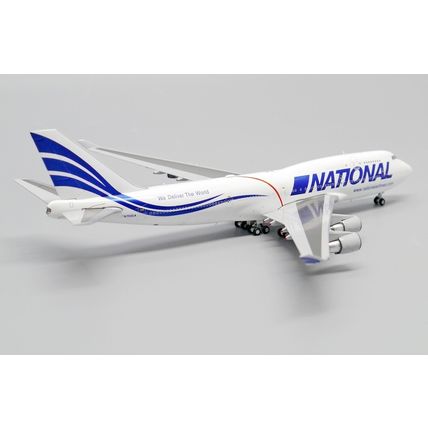 B747-400(BCF) NATIONAL AIRLINES REG: N702CA WITH ANTENNA - JCWINGS JC4975 1/400