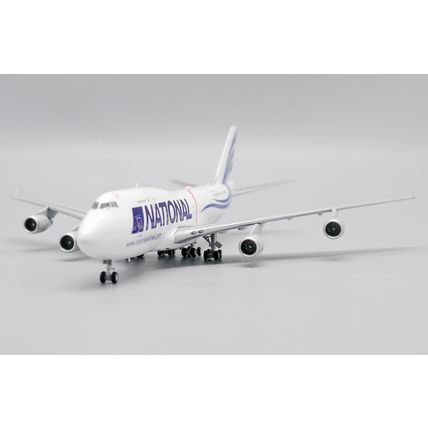 B747-400(BCF) NATIONAL AIRLINES REG: N702CA WITH ANTENNA - JCWINGS JC4975 1/400