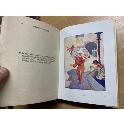 c1920 "TALES FROM THE ARABIAN NIGHTS" AE JACKSON ART FICTION ANTIQUE BOOK (P4)